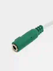 Белый аудио кабель-разветвитель для микрофона и наушников, 2*3.5 jack 3.5, 4pin jack