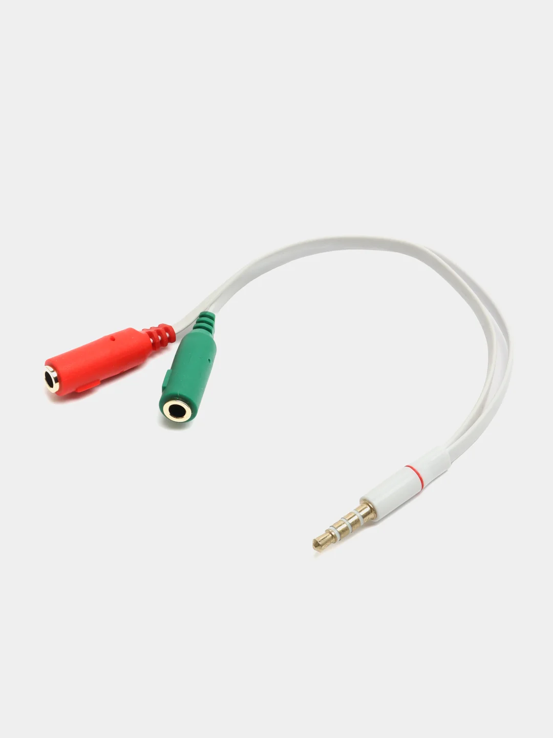 Белый аудио кабель-разветвитель для микрофона и наушников, 2*3.5 jack 3.5, 4pin jack
