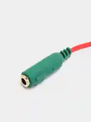 Красный аудио кабель-разветвитель для микрофона и наушников, 2*3.5 jack 3.5, 4pin jack