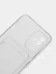 Ударопрочный прозрачный чехол с карманом для карт на Realme Narzo 50A, 50i
