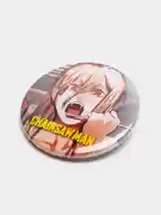 Желтый значки аниме "Человек-бензопила" (Chainsaw Man)