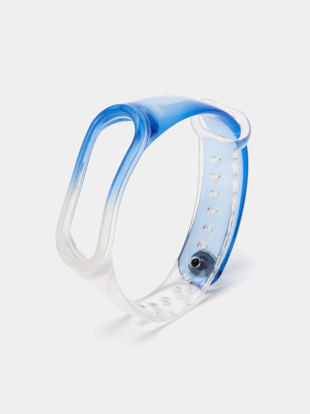 Синий ремешок для Xiaomi mi band 3 4 5 6 силиконовый прозрачный  фитнес браслет