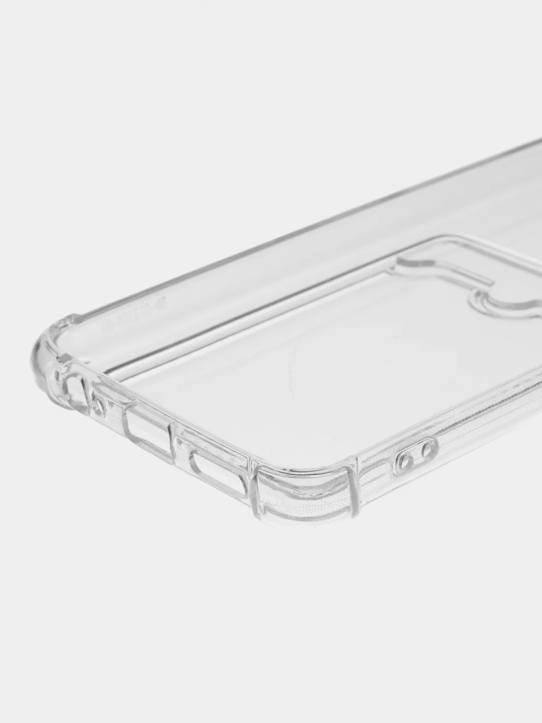 Прозрачный чехол противоударный Xiaomi Redmi Note 10, 10S, Poco M5s, прозрачный, с карманом для карты
