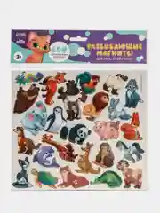 Развивающие  деревянные магниты "Животные"