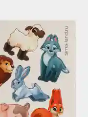 Развивающие  деревянные магниты "Животные"
