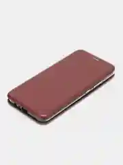 Багровый чехол-книжка для Realme C21 / C21Y