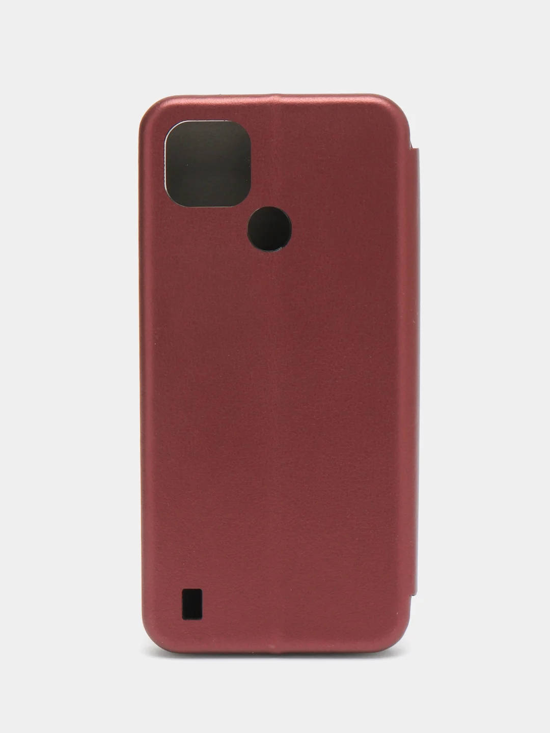 Багровый чехол-книжка для Realme C21 / C21Y
