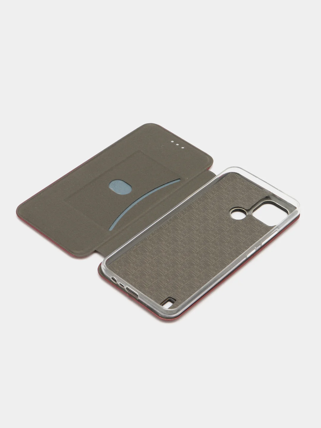 Багровый чехол-книжка для Realme C21 / C21Y