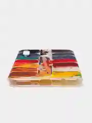 Бордовый чехол на Huawei P30 Lite/Honor 20S/20 Lite 2020 / Хонор 20 Lite прозрачный, с рисунком