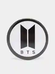 Белый значок "BTS", 37 мм, k-pop