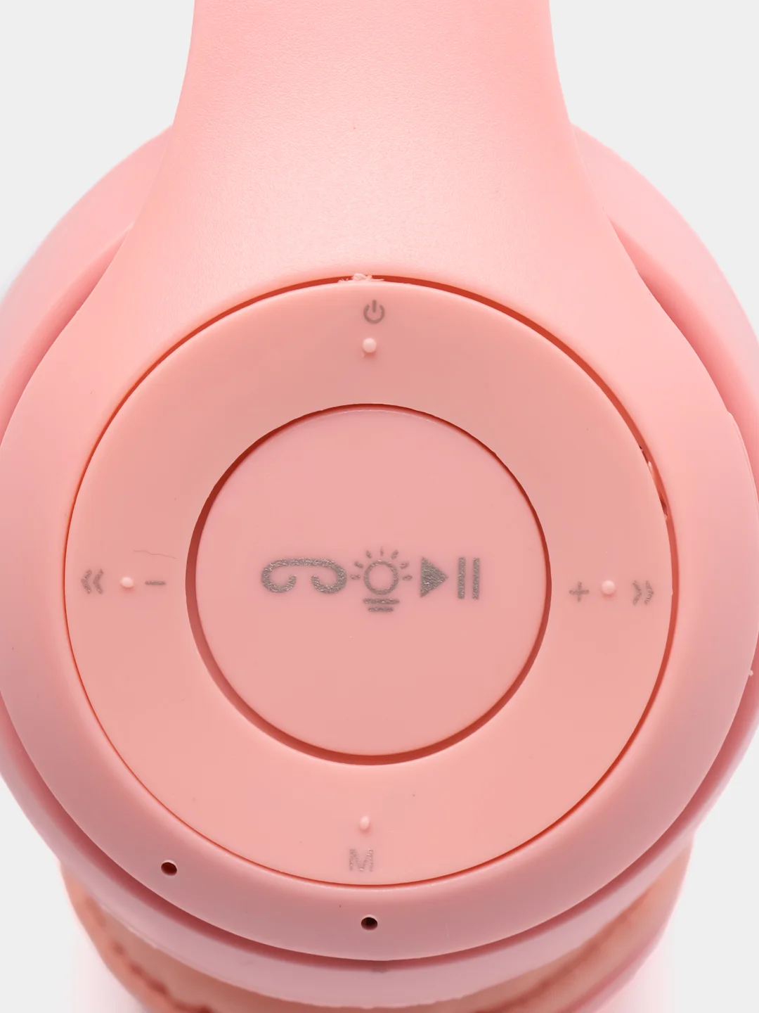 Розовый беспроводные наушники светящиеся ушки кошки MZ-P47 Bluetooth 5.0 с микрофоном, FM SD Mp3