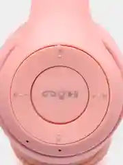 Розовый беспроводные наушники светящиеся ушки кошки MZ-P47 Bluetooth 5.0 с микрофоном, FM SD Mp3