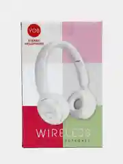 Белый беспроводные наушники Y08 Bluetooth 5.0 с микрофоном, FM SD Mp3