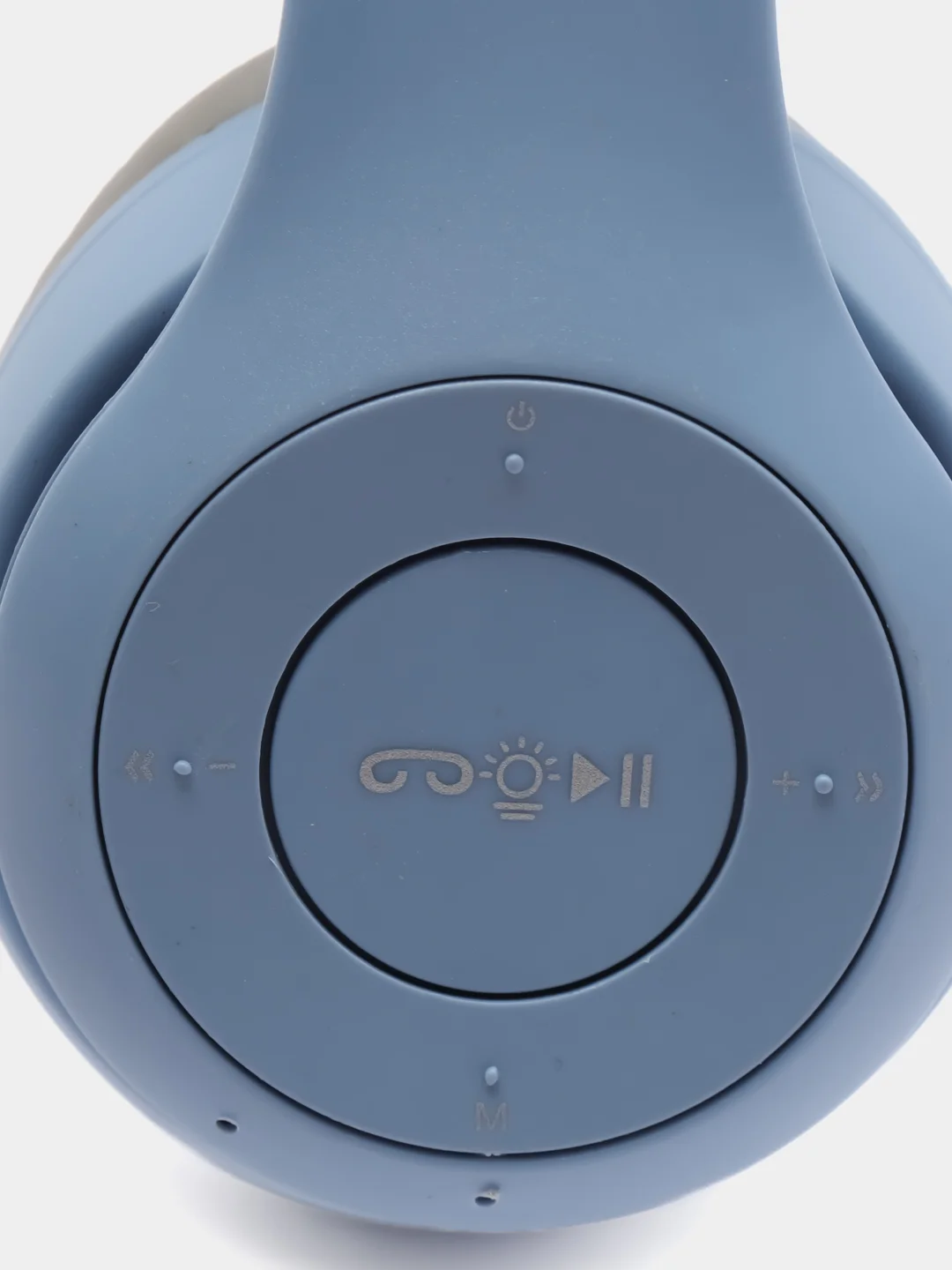 Голубой беспроводные наушники светящиеся ушки кошки MZ-P47 Bluetooth 5.0 с микрофоном, FM SD Mp3