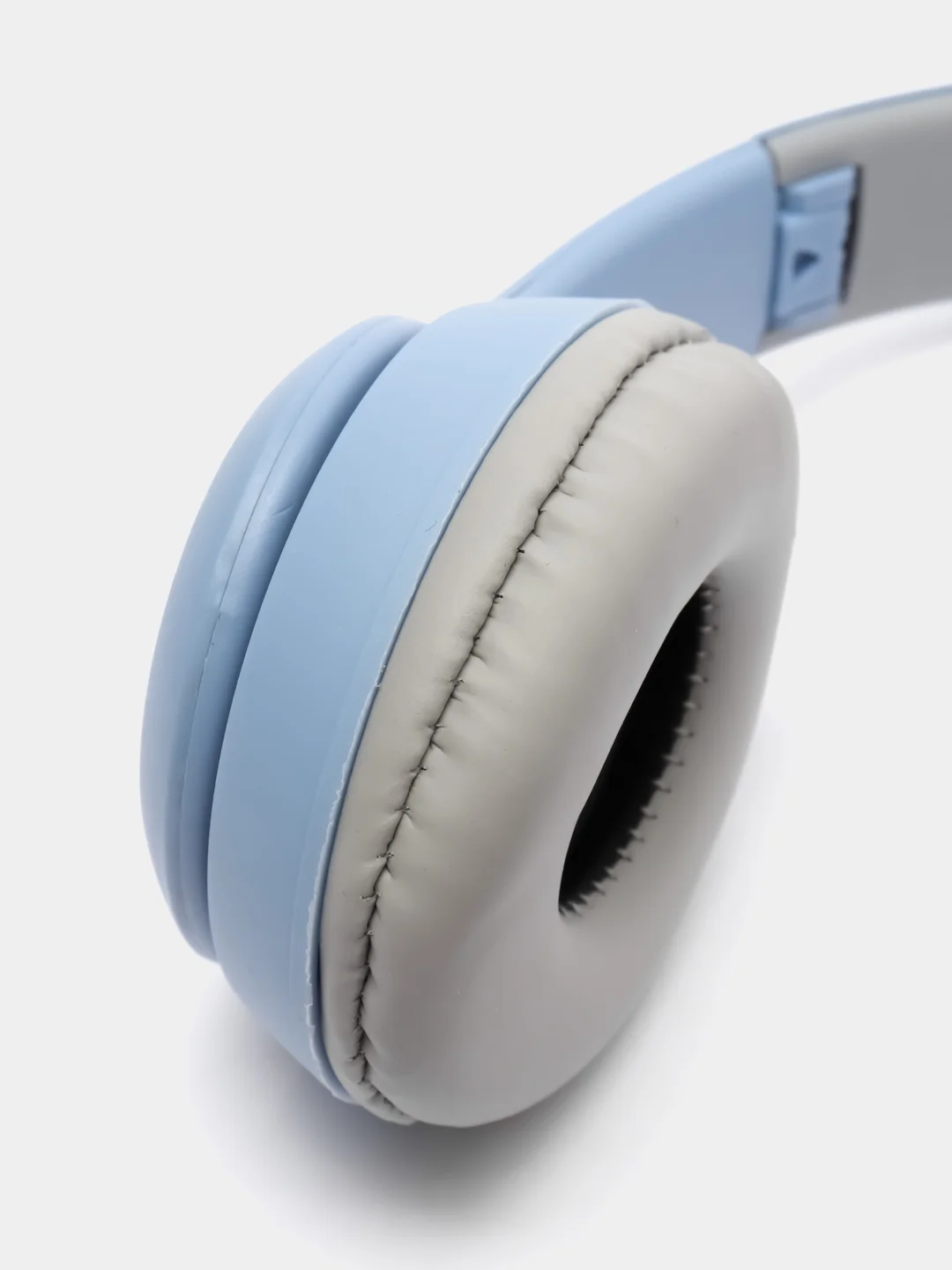 Голубой беспроводные наушники светящиеся ушки кошки MZ-P47 Bluetooth 5.0 с микрофоном, FM SD Mp3