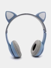 Беспроводные наушники светящиеся ушки кошки MZ-P47 Bluetooth 5.0 с микрофоном, FM SD Mp3