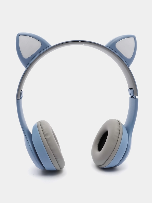 Беспроводные наушники светящиеся ушки кошки MZ-P47 Bluetooth 5.0 с микрофоном, FM SD Mp3