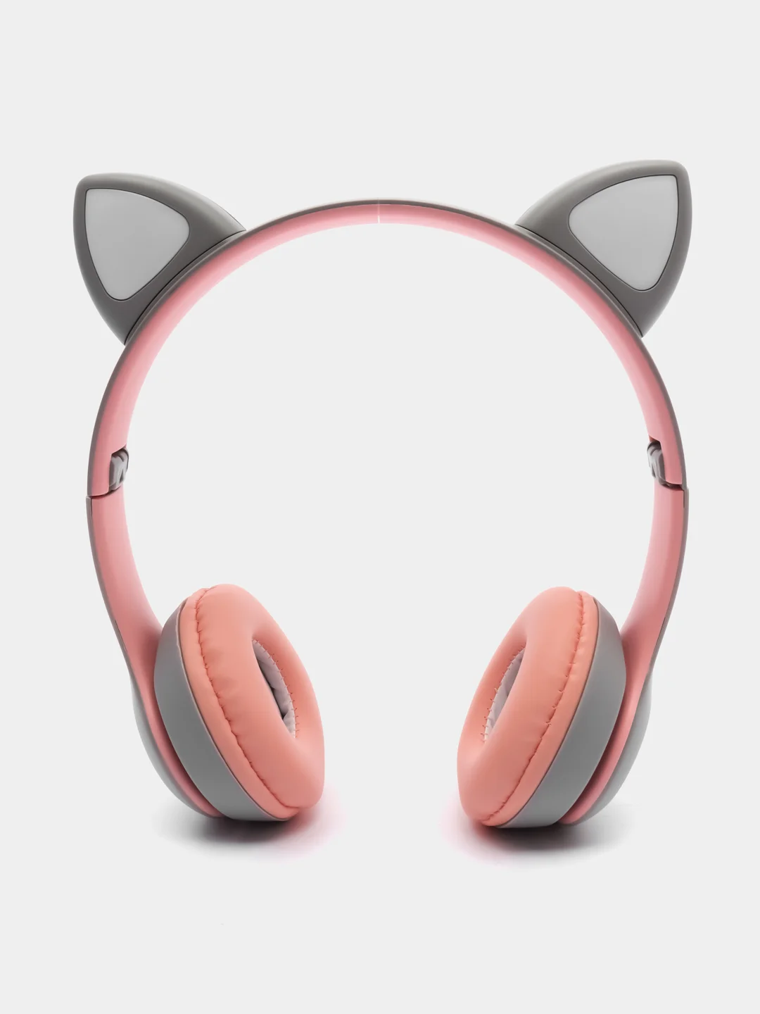 Тёмно-розовый беспроводные наушники светящиеся ушки кошки MZ-P47 Bluetooth 5.0 с микрофоном, FM SD Mp3