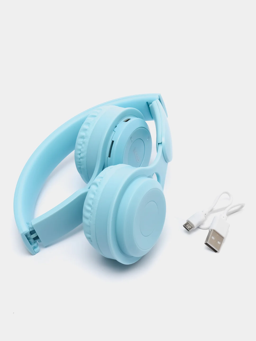 Синий беспроводные наушники Y08 Bluetooth 5.0 с микрофоном, FM SD Mp3
