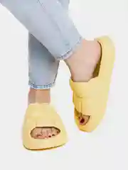 Желтый сланцы женские для бассейна, пляжные, 8 цветов