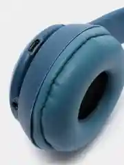 Синий беспроводные наушники светящиеся ушки кошки MZ-P47 Bluetooth 5.0 с микрофоном, FM SD Mp3