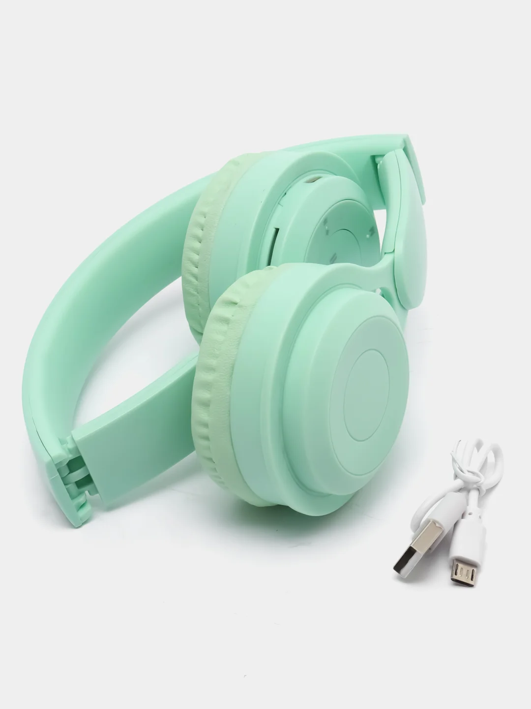 Зеленый беспроводные наушники Y08 Bluetooth 5.0 с микрофоном, FM SD Mp3