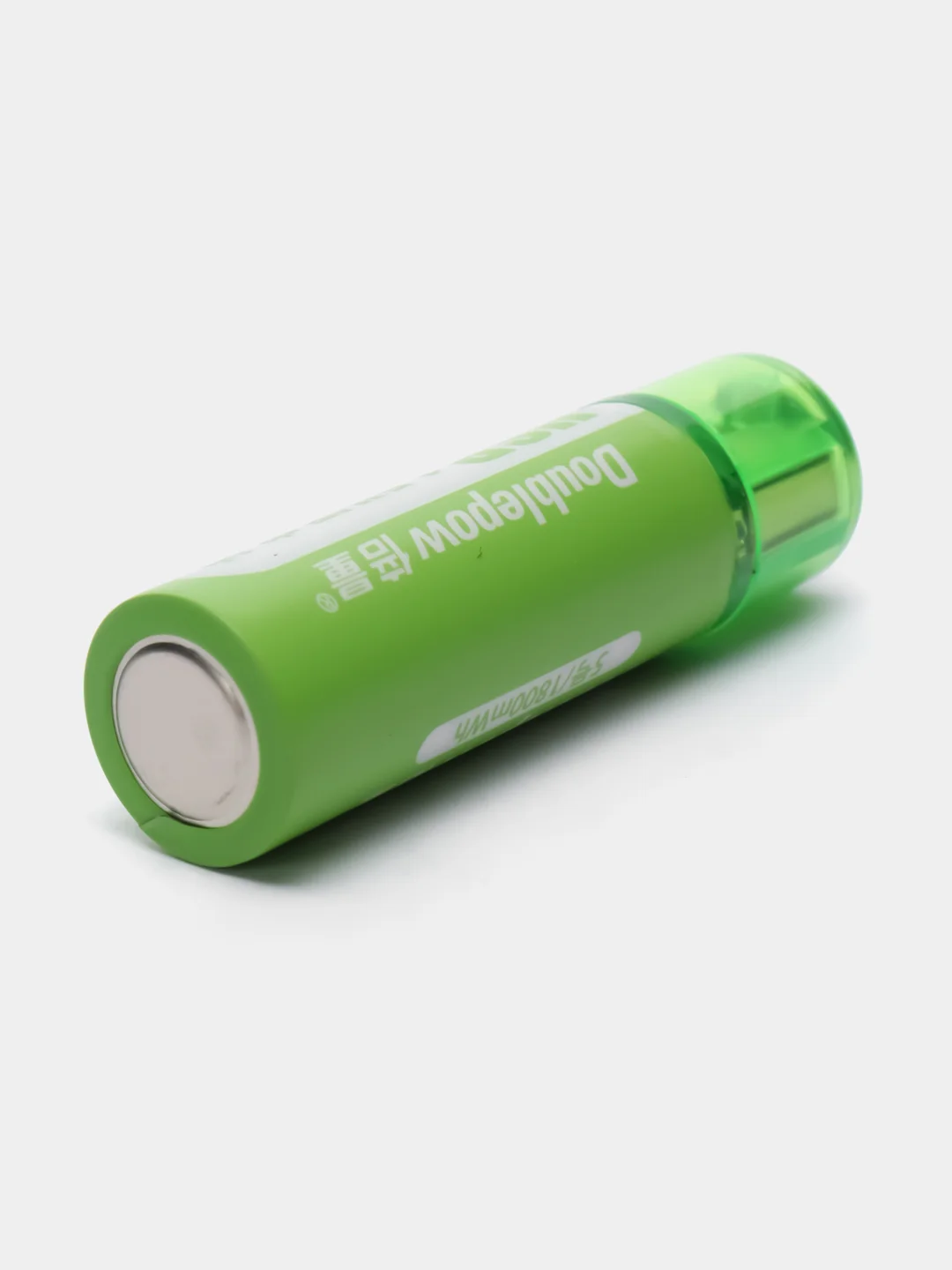 Зеленый батарейка аккумуляторная USB литиевая АА 1800 mAh 1.5V перезаряжаемая