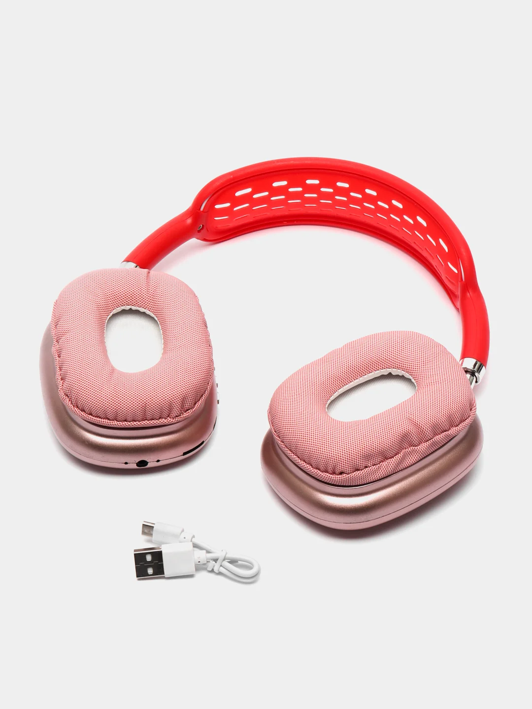 Красный беспроводные наушники P9 Bluetooth 5.0 с микрофоном, FM SD Mp3