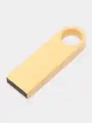 Золотой флешка USB 2.0, 5 объёмов, металлическая