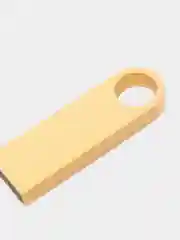 Золотой флешка USB 2.0, 5 объёмов, металлическая