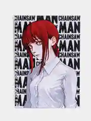Зеленый скетчбук по аниме "Человек-бензопила" (Chainsaw Man), А5