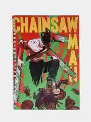 Белый скетчбук по аниме "Человек-бензопила" (Chainsaw Man), А5