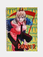 Желтый скетчбук по аниме "Человек-бензопила" (Chainsaw Man), А5