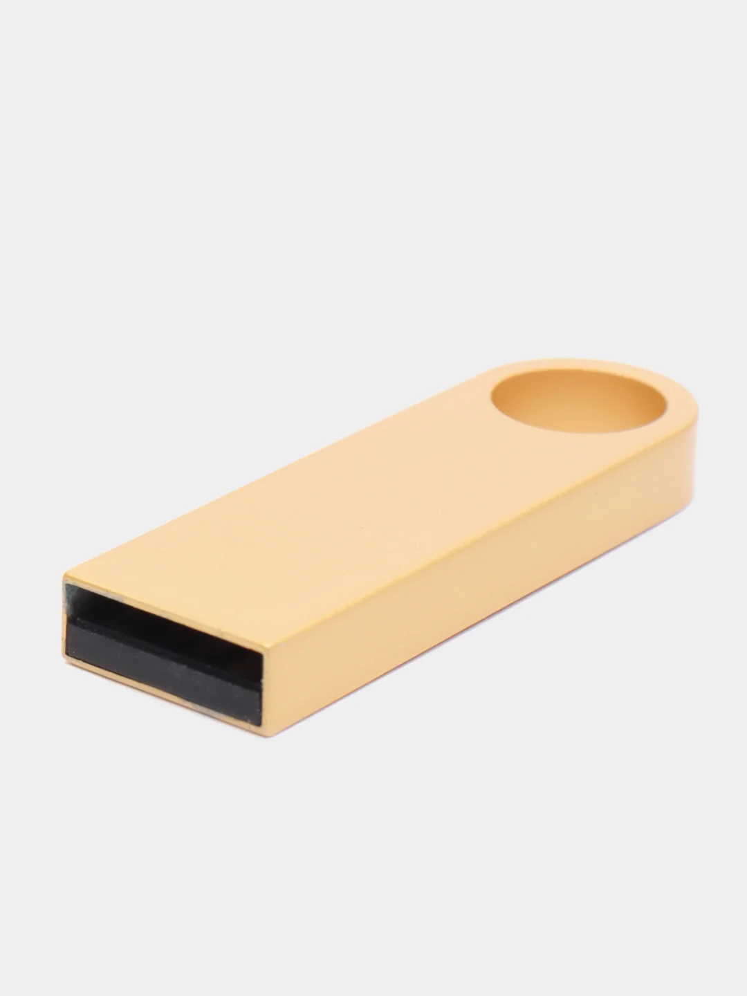 Золотой флешка USB 2.0, 5 объёмов, металлическая