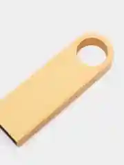 Золотой флешка USB 2.0, 5 объёмов, металлическая