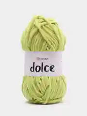 Салатовый пряжа Плюшевая YarnArt Dolce 100% Микрополиэстер 100г 120м (Велюровая ЯрнАрт Долче)