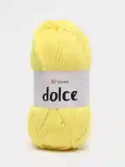 Светло-жёлтый пряжа Плюшевая YarnArt Dolce 100% Микрополиэстер 100г 120м (Велюровая ЯрнАрт Долче)