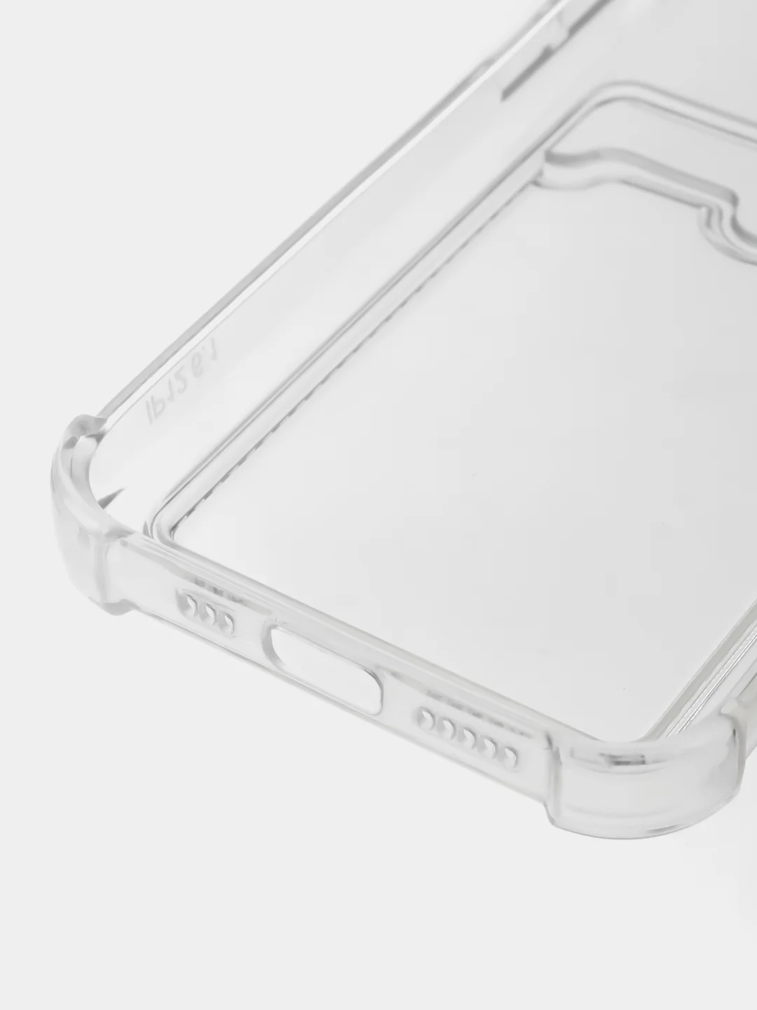Чехол с карманом для карт iPhone 11/XR/12/13/XS/6s/7/8/SE/Pro/Max/Plus/mini, силиконовый