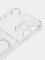 Чехол с карманом для карт iPhone 11/XR/12/13/XS/6s/7/8/SE/Pro/Max/Plus/mini, силиконовый