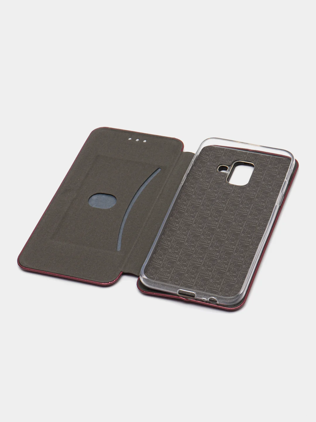 Пурпурный чехол-книжка Samsung Galaxy A6 2018, Самсунг Галакси А6 2018