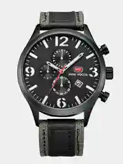 Черный наручные часы Mini Focus MF0003G, мужские, с хронографом, в подарочной упаковке