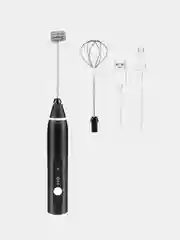 Мини-миксер USB Speed Adjustable Milk Frother капучинатор для молока с двумя венчиками