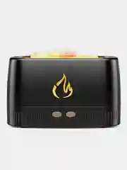 Черный увлажнитель аромадиффузор с эффектом пламени Flame Aroma Diffuser