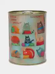 Копилка для денег "Коты, коплю на сладкие мечты"