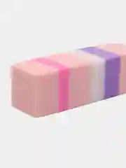 Алый ластик HappyGraphix "Полосатики", прямоугольный, разные цвета