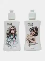Голубой подарочный набор для женщин Dream Nature: шампунь, гель для душа