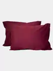 Бордовый комплект наволочек Sweet Dreams / 50 х 70 / 70 х 70 /, 2 штуки, бязь, хлопок