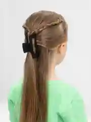 Тёмно-бордовый зажим для волос, 8,5 см
