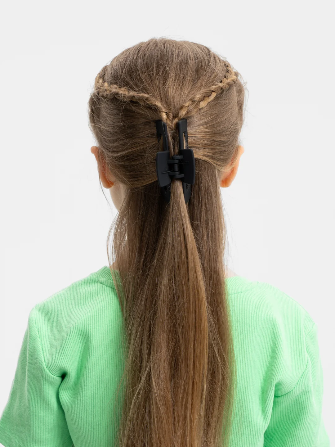 Тёмно-бордовый зажим для волос, 8,5 см