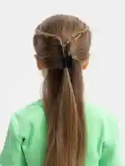 Тёмно-бордовый зажим для волос, 8,5 см